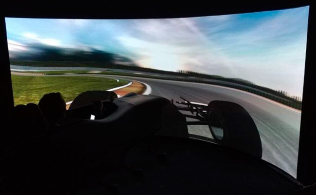 racing simulator screen